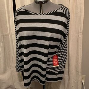 $3/20 NWT gray and black Faded Glory Raglan Shirt